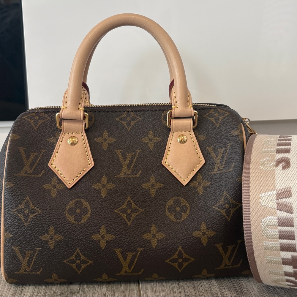 Louis Vuitton Brown Monogram Speedy 20